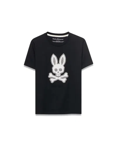 Psycho Bunny Kids' Samson Pima Graphic Tee In Black