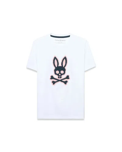Psycho Bunny Kids' Samson Pima Graphic Tee In White