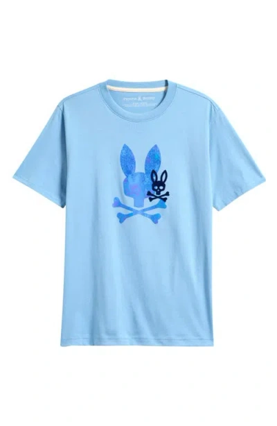 Psycho Bunny Kids' Van Graphic Cotton T-shirt In Blue