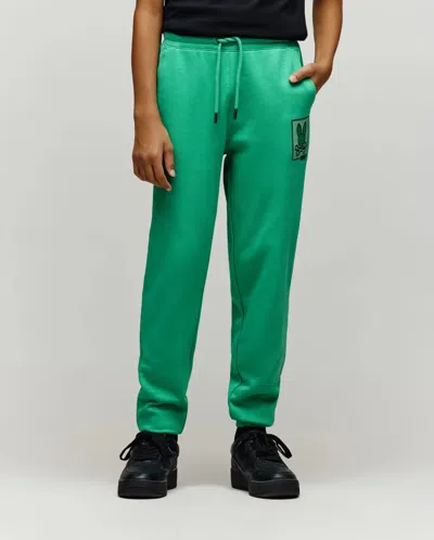 Psycho Bunny Kids Varen Jogger In Green