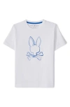 Psycho Bunny Kids' Vincent Graphic T-shirt In White