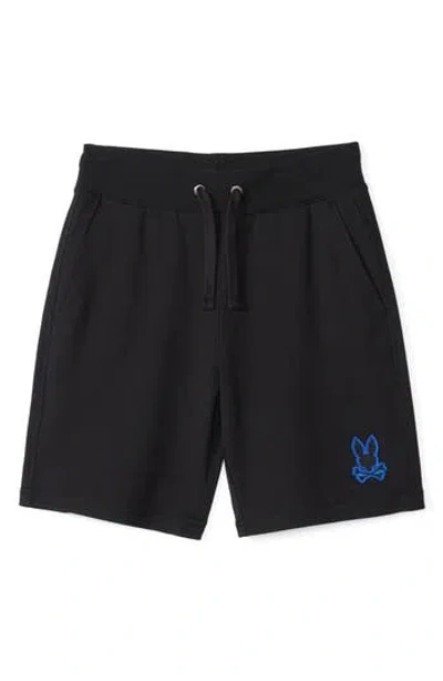 Psycho Bunny Kids' Walter Lightweight Sweat Shorts In Black