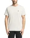 Psycho Bunny Lassic Short Sleeve Embroidered Logo Tee In Naural Linen