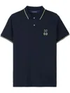Psycho Bunny - Lenox Pique Polo Shirt In Navy Blue B6k138b200 Nvy In Blue