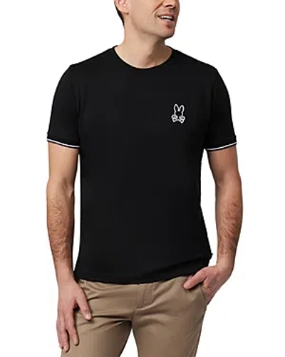 Psycho Bunny Lenox Short Sleeve Embroidered Logo Tee In Black