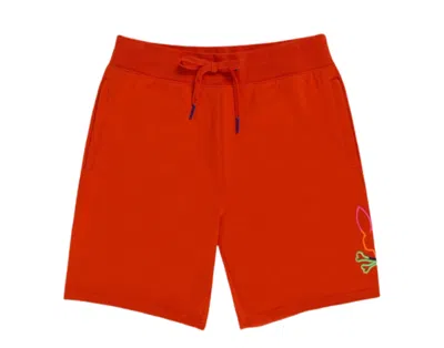PSYCHO BUNNY LEO BUNNY RED SPICE/NEON MULTI MEN'S SHORTS B6R217S1FT-RES