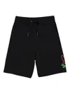 Psycho Bunny Leo Bunny Shorts In Black