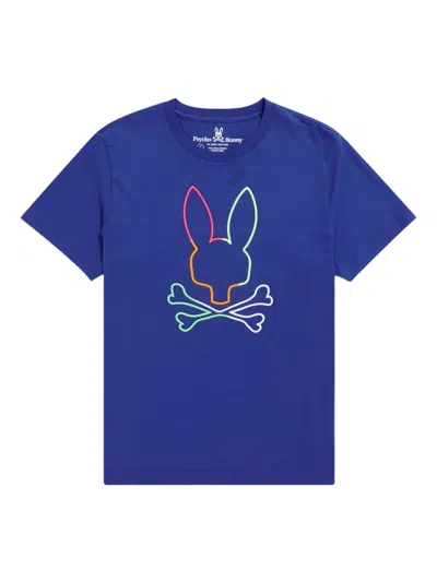 Psycho Bunny Leo Bunny T-shirt In Blue