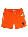 Psycho Bunny Leo Hydrochromic Swim Shorts In Orange