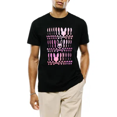 Psycho Bunny Lewis Pima Cotton Graphic T-shirt In Black