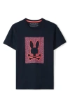 Psycho Bunny Livingston Cotton Graphic T-shirt In Navy