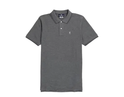 Psycho Bunny Logan Polo Heather Storm Men's Shirt B6k136u1pc-hst In Grey