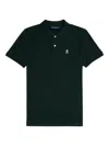 Psycho Bunny Logo-embroidered Polo Shirt In Black