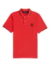 Psycho Bunny Santa Fe Pique Polo Chili Red B6k218y1pc-chilr In Red