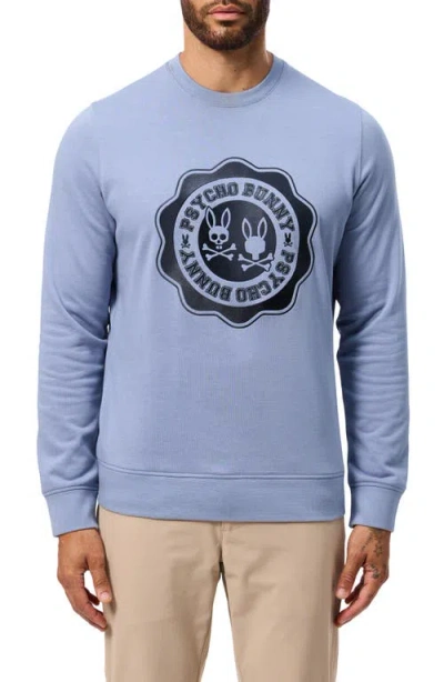 Psycho Bunny London Embroidered Sweatshirt In Tempest