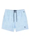 Psycho Bunny Malta Hydrochromic Swim Shorts In Blue