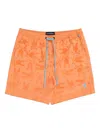 Psycho Bunny Malta Hydrochromic Swim Shorts In Orange