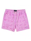 Psycho Bunny Malta Swim Shorts In Purple