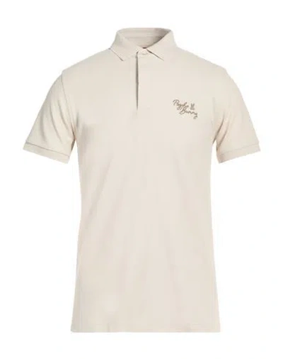 Psycho Bunny Man Polo Shirt Beige Size 3 Pima Cotton In Neutral