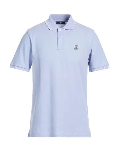 Psycho Bunny Man Polo Shirt Lilac Size 42 Pima Cotton In Purple
