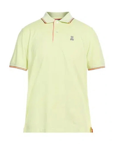 Psycho Bunny Man Polo Shirt Lime Green Size 40 Cotton