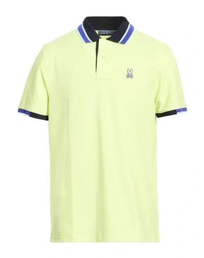 Psycho Bunny Man Polo Shirt Lime Green Size 42 Pima Cotton