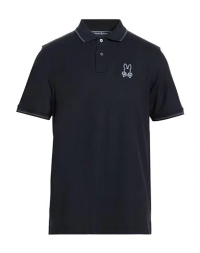 Psycho Bunny Man Polo Shirt Midnight Blue Size 5 Pima Cotton