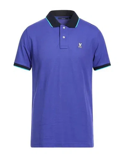 Psycho Bunny Man Polo Shirt Navy Size 4 Pima Cotton In Blue