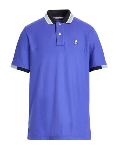 Psycho Bunny Man Polo Shirt Navy Size 42 Pima Cotton In Blue