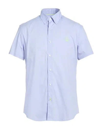 Psycho Bunny Man Shirt Light Blue Size M Pima Cotton, Elastane