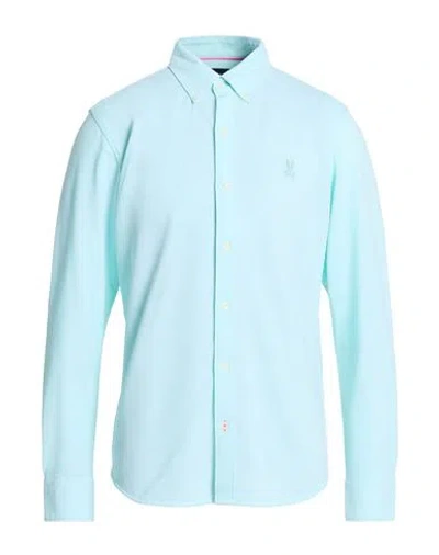 Psycho Bunny Man Shirt Sky Blue Size M Pima Cotton