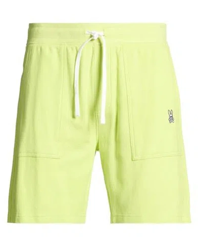 Psycho Bunny Man Shorts & Bermuda Shorts Lime Green Size M Pima Cotton
