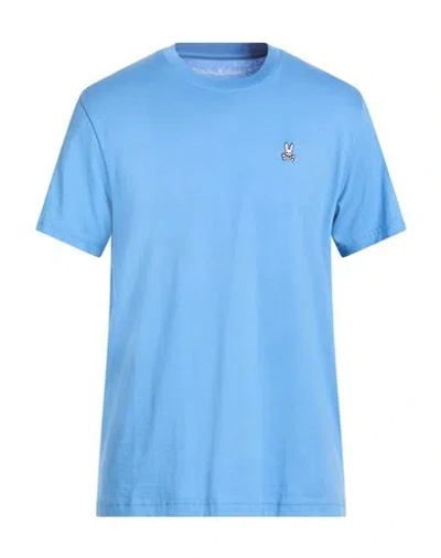 Psycho Bunny Man T-shirt Azure Size 42 Pima Cotton In Blue
