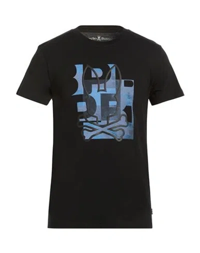 Psycho Bunny Man T-shirt Black Size 3 Pima Cotton In Multi