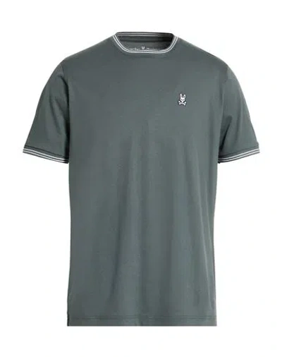 Psycho Bunny Man T-shirt Charcoal Size 42 Pima Cotton In Gray