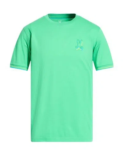 Psycho Bunny Man T-shirt Green Size 42 Pima Cotton In Multi