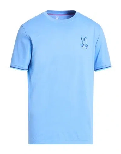Psycho Bunny Man T-shirt Light Blue Size 42 Pima Cotton