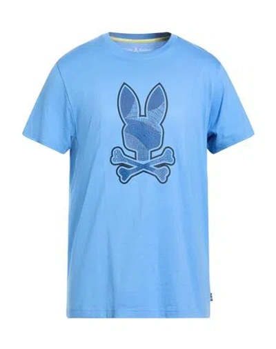Psycho Bunny Man T-shirt Light Blue Size 5 Pima Cotton