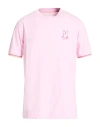 Psycho Bunny Man T-shirt Light Pink Size 42 Pima Cotton In Multi