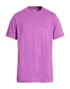 Psycho Bunny Man T-shirt Mauve Size 42 Pima Cotton In Purple