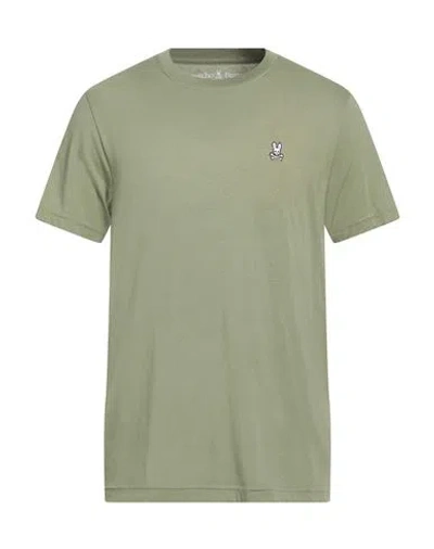 Psycho Bunny Man T-shirt Military Green Size 4 Pima Cotton