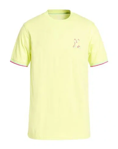 Psycho Bunny Man T-shirt Pastel Yellow Size 42 Pima Cotton