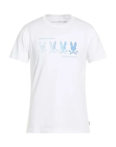 Psycho Bunny Man T-shirt White Size 2 Pima Cotton