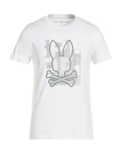 Psycho Bunny Man T-shirt White Size 3 Pima Cotton