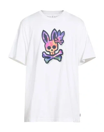 Psycho Bunny Man T-shirt White Size 4 Pima Cotton
