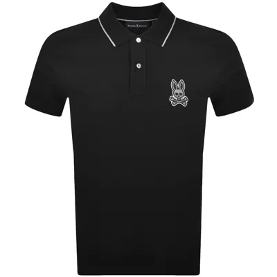 Psycho Bunny Marlo Pique Polo T Shirt Black