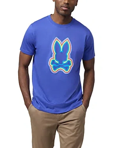 Psycho Bunny Maybrook Short Sleeve Logo Graphic Tee In Royal Blue