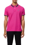 Psycho Bunny Medina Pima Cotton Piqué Polo In Fuschia Red