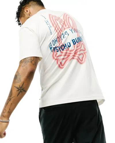 Psycho Bunny Men's Alex Pima Cotton Back Graphic Tee In White