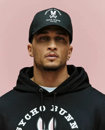 Psycho Bunny Men's Archive Baseball Cap 001 Black / O/s